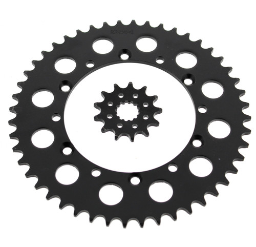 1999-2008 Kawasaki KX250 250 13 Tooth Front and 48 Tooth Rear Black Sprocket