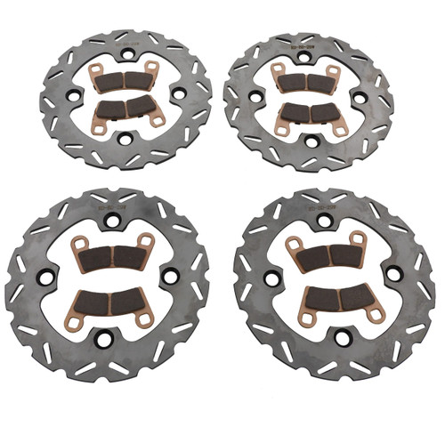 15-2016 Polaris RZR 900 Razor EPS Front & Rear RipTide Brake Rotors & Brake Pads