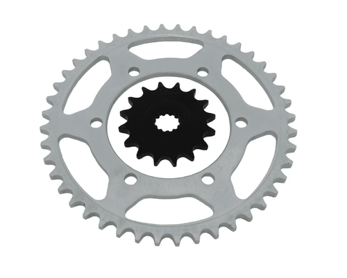 2004 - 2009 Yamaha FZ600 FZ-6 Front & Rear Silver Sprocket 16/45