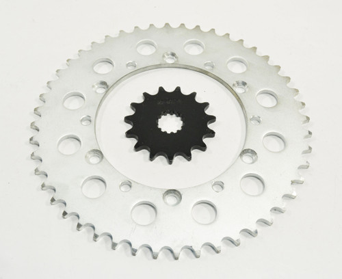2003 Kawasaki KLX300 15 Tooth Front and 48 Tooth Rear Silver Sprocket