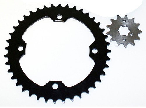 2007 - 2009 Yamaha Raptor YFM350 13 Tooth Front & 40 Tooth Rear Silver Sprocket