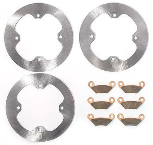 2010 Polaris Sportsman 550 EPS Front & Rear MudRat Brake Rotors & Brake Pads