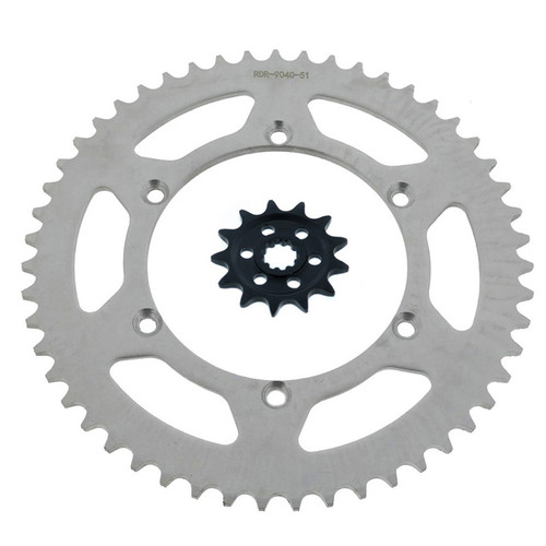 Sprocket set for Kawasaki KX250 F 250 2004 2005 13 Tooth Front & 51 Tooth Rear