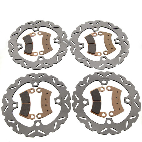 Brake Rotors & Brake Pads for Polaris RZR XP 1000 2014-2023 Front & Rear RipTide