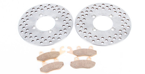 Brake Rotors & Brake Pads Yamaha Rhino 660 YXR660 2004-2007 Front by Race-Driven