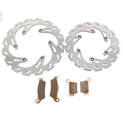 Front and Rear RipTide Brake Rotors and Brake Pads fit KTM 250 SX-F 2003 - 2025
