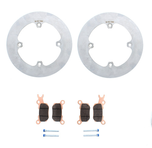 Brake Rotors and Brake Pads fit Can-Am Defender HD10 XT 2016 - 2022 Rear MudRat