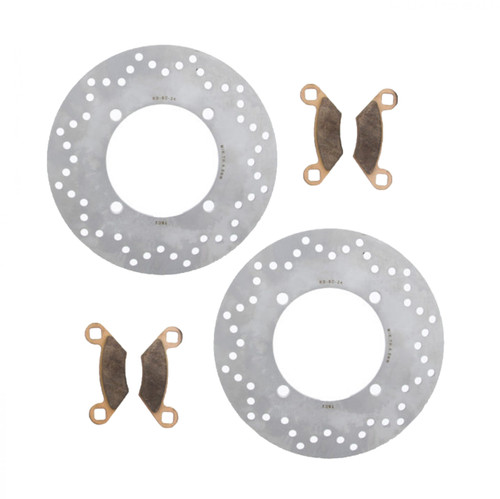 Brake Rotors and Brake Pads for Polaris RZR 570 2012 - 2021 Rear Brakes