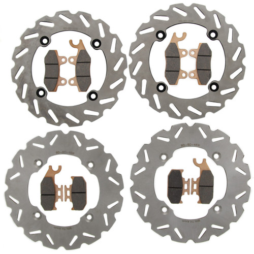 2017 Can-Am Maverick XC DPS 1000R Front & Rear RipTide Brake Rotors & Brake Pads