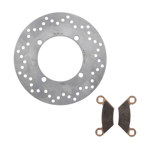 Brake Rotor & Brake Pads for Polaris Sportsman 450 Utility 2017-2025 Rear Brake