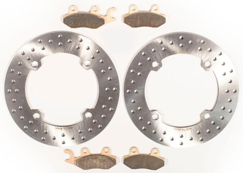 2012-2017 Can-Am Commander LTD 1000 Front Brake Rotors and Brake Pads
