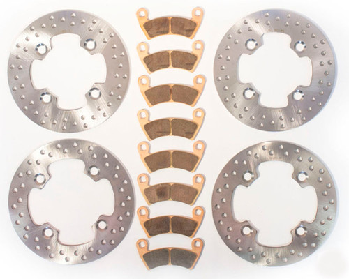 2014 Polaris RZR 4 900 LE EPS Front and Rear Brake Rotors and Brake Pads