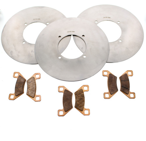 2017 Arctic Cat 1000 Mud Pro LTD EPS Front and Rear MudRat Rotors and Brake Pads