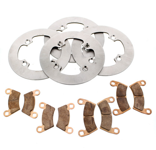2016 Polaris Ranger XP 570 Front & Rear MudRat Brake Rotors & MudRat Brake Pads