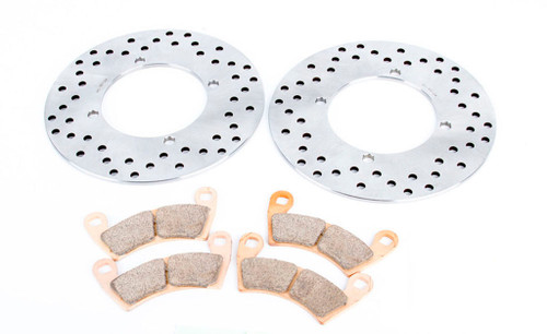 Rear Brake Rotors and Brake Pads fit 2015 - 2021 Polaris 570 Sportsman X2