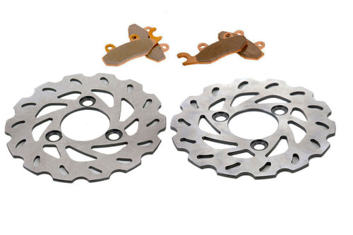 Brake Rotors & Brake Pads for Suzuki LT-R450 Quadracer 2007 Front RipTide Discs