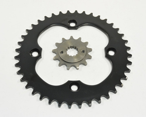 Sprockets fit Suzuki LTR450 2006 - 2010 13 Tooth Front and 40 Tooth Rear Black