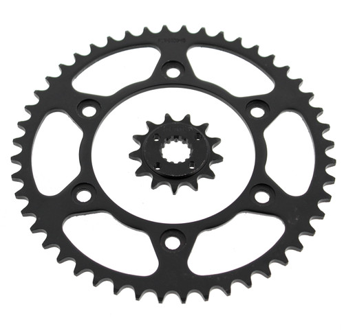 1991-2000 Honda XR600R 600 13 Tooth Front and 48 Tooth Rear Black Sprocket