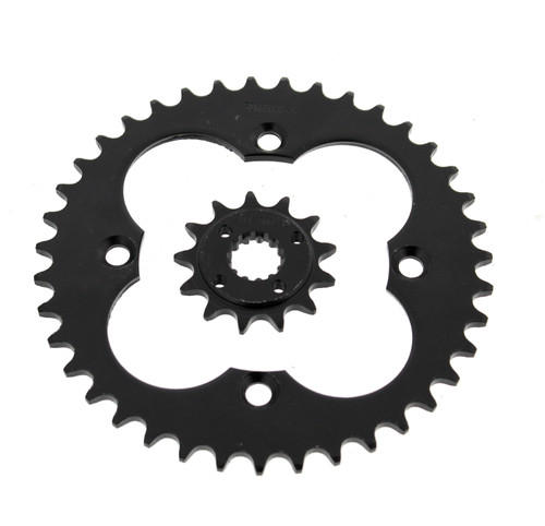 2009 - 2012 Honda TRX400X TRX400 13 Tooth Front & 39 Tooth Rear Black Sprocket