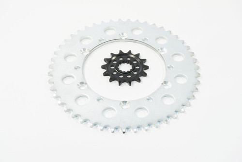 14T Front & 47T Rear Silver Sprocket for Kawasaki KLX450R 2008-14 by Race-Driven