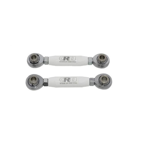 Front Sway Bar Links fit Polaris RZR RS1 2018 - 2022 White x2 by Race-Driven