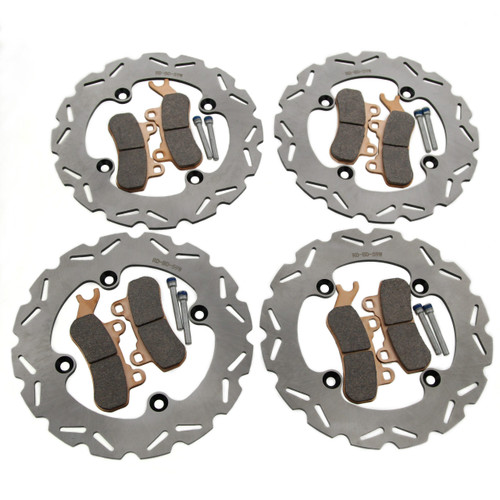 Brake Rotors & Pads Can-Am Maverick Sport 1000 XXC 2020-22 Front & Rear RipTide