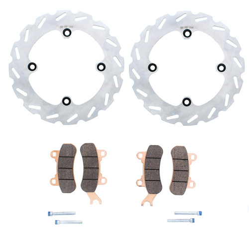 Brake Rotors & Brake Pads fit Can-Am Maverick Trail 1000 2018 -2023 Rear RipTide