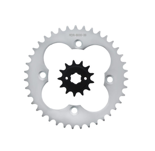 2005 - 2008 Honda 300EX TRX300EX 12 Tooth Front & 36 Tooth Rear Silver Sprocket