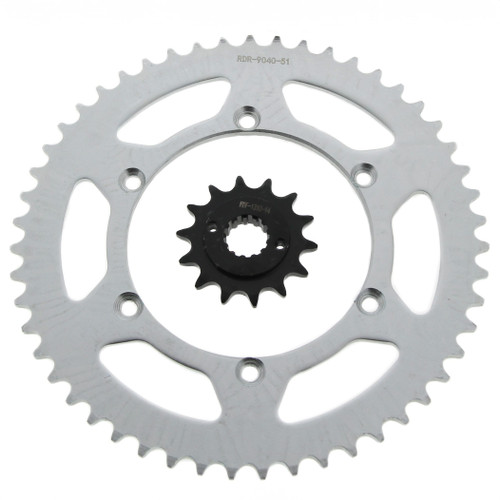 Sprockets for Kawasaki KLX650R 1993-1996 Front 14 Tooth & Rear 51 Tooth Sprocket