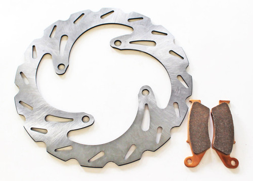 2006 - 2013 Kawasaki KX450F Front RipTide Brake Rotor & MudRat Brake Pads