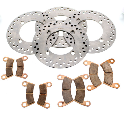 Brake Pads & Rotors fit Polaris Ranger XP 1000 NS Premium 2020-2024 Front & Rear