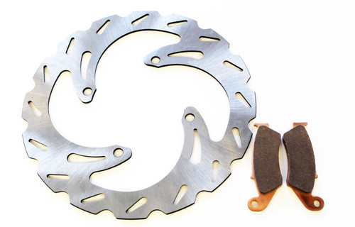 Brake Rotor and Brake Pads for Kawasaki KX250F 2004 2005 Front Brakes RipTide