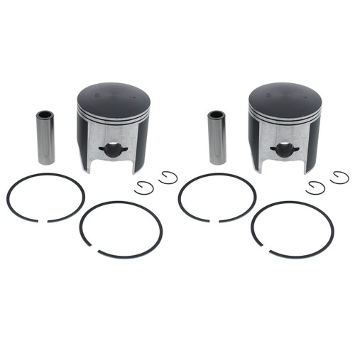 1987-1989 Yamaha Phazer 480 Deluxe PZ480 Piston Kit x2 +0.20"  O/S Teflon Coated