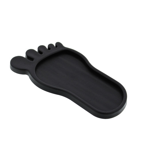 Race-Driven Universal Motorcycle Stand Pads Kickstand Plate Sidestand Pad Black