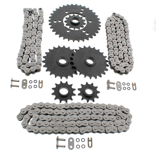 Chain & Sprocket set for Polaris 350 Trail Boss 4X4 1993 O-Ring 520-64L,70L,84L