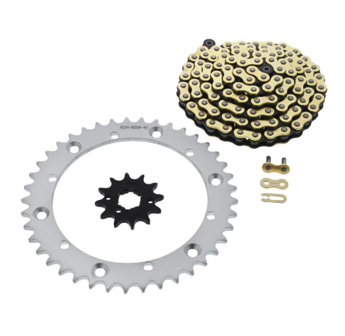 Xtreme Gold MX Chain & Silver Sprocket 12/41 98L 1989-1992 Yamaha YFM350 Warrior