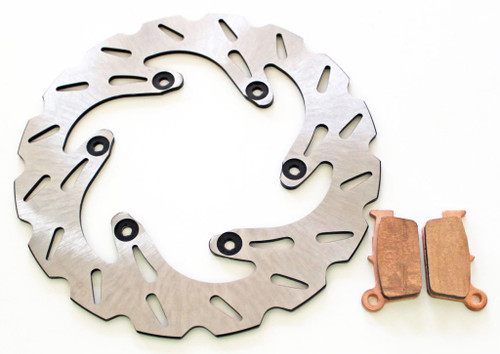 Brake Rotor & Brake Pads for Yamaha YZ125 2003-2013 Rear RipTide by Race-Driven
