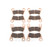 Brake Pads fit Polaris RZR Trail S 1000 Premium 2022 2023 Front and Rear