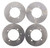 Brake Rotors fit Polaris Ranger Crew XP 1000 2019 - 2023 Front and Rear MudRat