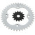 2006-2010 fits Suzuki LTR450 14 Tooth Front and 40 Tooth Rear Silver Sprocket