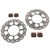 Brake Rotors and Brake Pads for Yamaha Kodiak 450 YFM450 2020-2022 Front RipTide