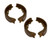 Brake Shoes for Suzuki LT4WD 250 Quadrunner 4X4 1991-1994 Front & Rear Brakes