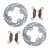 Brake Rotors and Brake Pads for Polaris Scrambler 500 2x4 2001 2002 Front Brakes