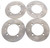 Brake Rotors fit Polaris General 4 1000 2018 - 2025 Front and Rear Discs MudRat
