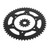 08-17 Yamaha YZ250 13 Tooth Front & 52 Tooth Rear Black Sprocket Hardened Steel