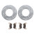 Brake Rotors and MudRat Brake Pads Polaris Ranger 500 2x4 2004 2005 Rear