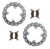 Rear RipTide Brake Rotors and Brake Pads fits 2015 Polaris Sportsman SP 570 EPS