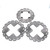 2011 2012 Can-Am Outlander Max 500 Front & Rear RipTide Brake Rotors Discs X3
