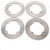 2017 Can-Am Commander Max XT 1000 Front and Rear MudRat Brake Rotors Discs X4