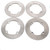 2017 Can-Am Commander Max DPS 1000 Front and Rear MudRat Brake Rotors Discs X4